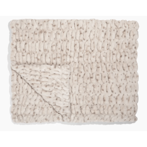 Patterned Gray Blanket | Rainy Day | Lola Blankets