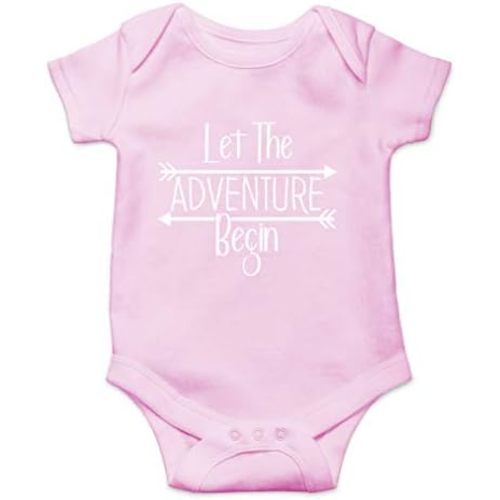 AW Fashions Let The Adventure Begin Baby Bodysuit Newborn Girl Coming Home Outfit Adorable Boy Apparel
