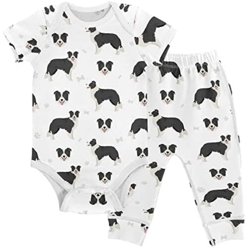 vvfelixl Baby Bodysuits Pants Sets Gnome Mushroom Short Sleeve Baby Clothes for Boys Girls 3M