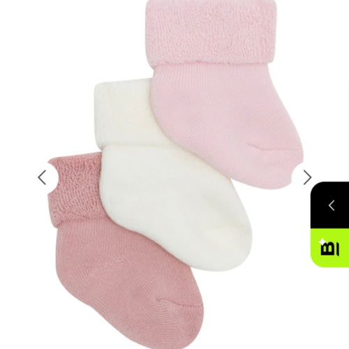 Bonds Baby Newbies Wondersock 3 Pack | Baby Socks | RXJG3N