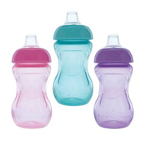 Nuby 6oz Mini Gripper Cup - Girl - 3pk