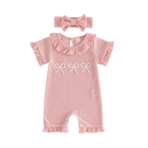 BOWTIE Ruffle Jumpsuit - Hazel & Bo
