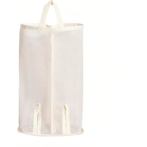 Hanging sock storage bag,hanging closet organizer,plastic bag holder,Sock Underwear Organizer Wall Mount Multifunctional Bag Saver Kitchen Storage Holder for Storing Socks Ties Plastic Bag (Large)