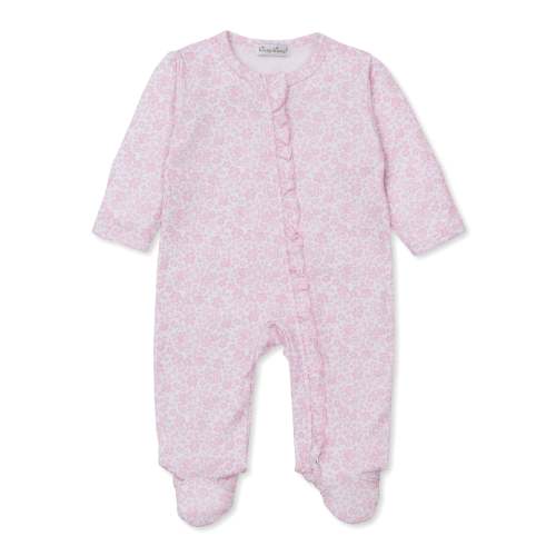 Country Gardens Pink Zip Footie