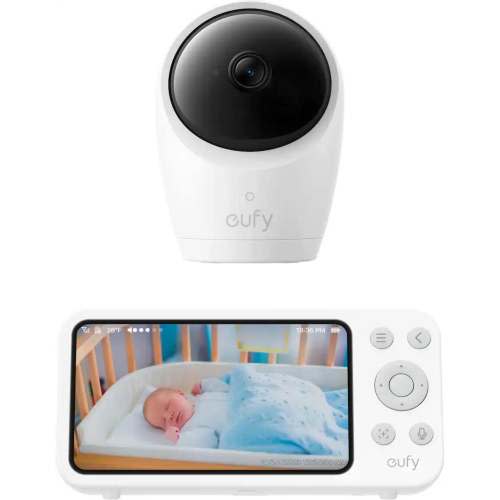 eufy - E21 Baby Monitor with 4K Camera and Charging Base - White