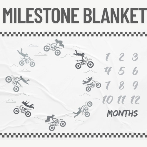 Flyin High Milestone Blanket