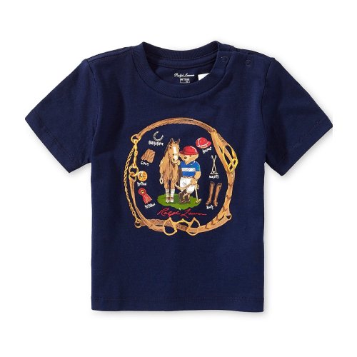 Ralph Lauren Baby Boys Short-Sleeve Polo Bear Jersey T-Shirt