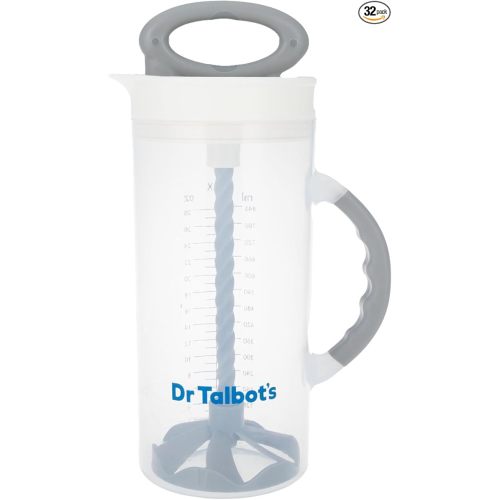 Dr. Talbot's Baby Formula Mixer and Breast Milk Storage Pitcher - Spill-Free, Clump-Free Formula Mixing Bottle - 32 oz - Baby Essential for New Parents
