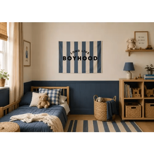 Long live boyhood tapestry for nursery wall