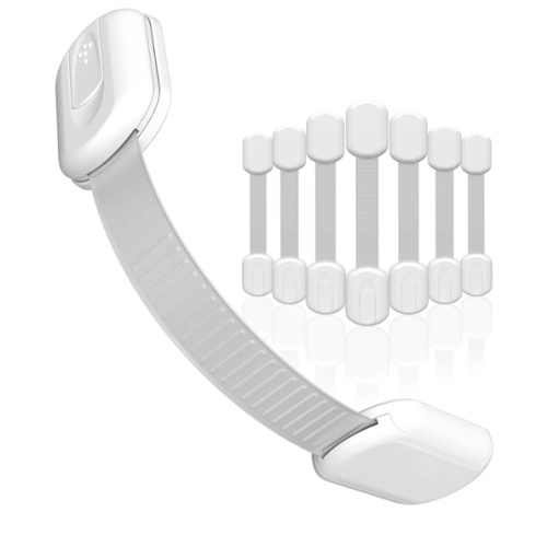 SKYLA HOMES Baby Locks (8-Pack) Child Safety Cabinet Proofing - Safe Quick and Easy 3M Adhesive Cabinet Drawer Door Latches No Screws & Magnets Multi-Purpose for Furniture Kitchen Ovens Toilet Seats