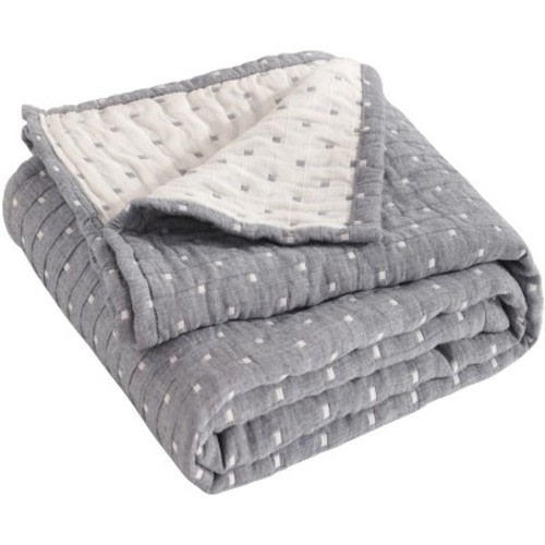 Muslin Cotton Toddler Blanket for Sensitive Skin, Breathable & Lightweight Soft Crib Blanket 30x40 Inches - NTBAY