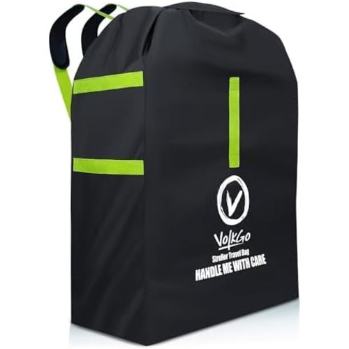 V VOLKGO Large Stroller Bag for Airplane, Large Cover for Airtravel, Jogger & Umbrella Stroller Cover for Travel - Fits Wide, Gate Check Bag, Heavy Duty Durable Infant carrier covers for Air Travel