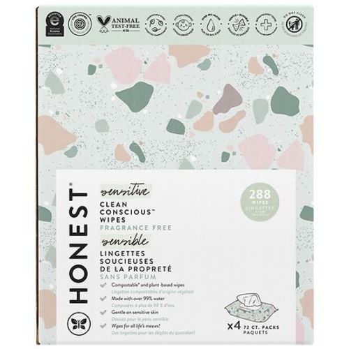 Honest Baby Wipes, Original 288