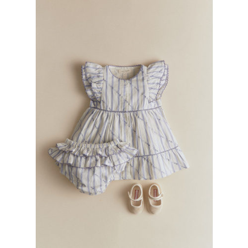 CLELIA Bloomer - Lavender Striped Embroidery