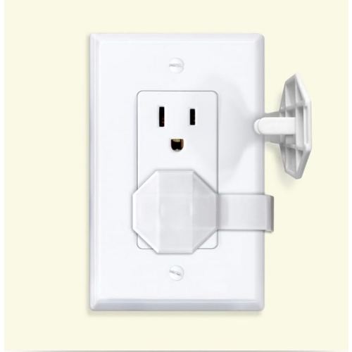 Outlet Covers Baby Proofing (6 Pack) – Always-Connected Child Proof Outlet Plug Covers for Electrical Outlets – Easy Install Baby Outlet Covers, 12-Outlet Coverage