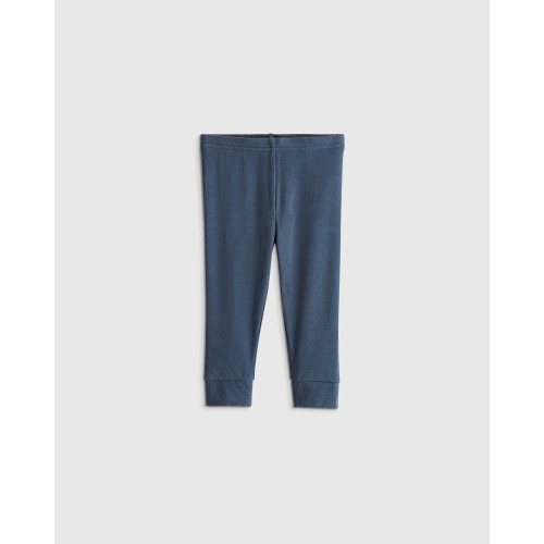 Softest Rib Leggings  in Deep Sea Blue
