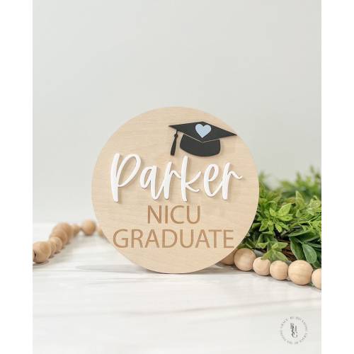 Personalized NICU Graduate Sign | Personalized Baby Nameplate | NICU Graduate | Sign For New Baby | Sign For Hospital | Birth Announcement