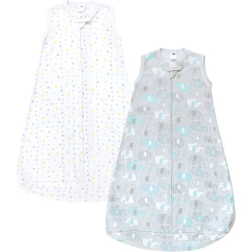 Hudson Baby Unisex Baby Cotton Long-Sleeve Wearable Sleeping Bag, Sack, Blanket
