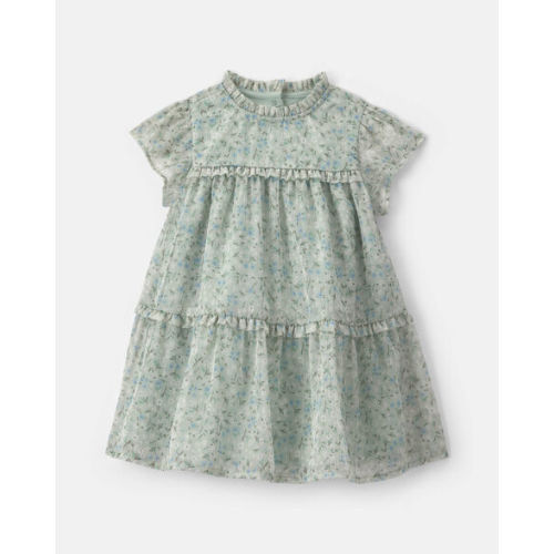Baby Girl Floral Occasion Dress - Green | Carter's