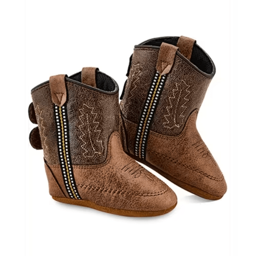 Old West Infant Boys' Poppet Boots - Round Toe