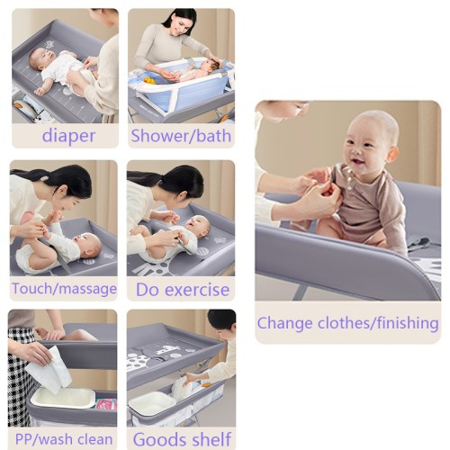 Baby Diaper Changing Table Foldable Newborn 0-3 Years Care Diaper Nursing Table | Shopee Philippines