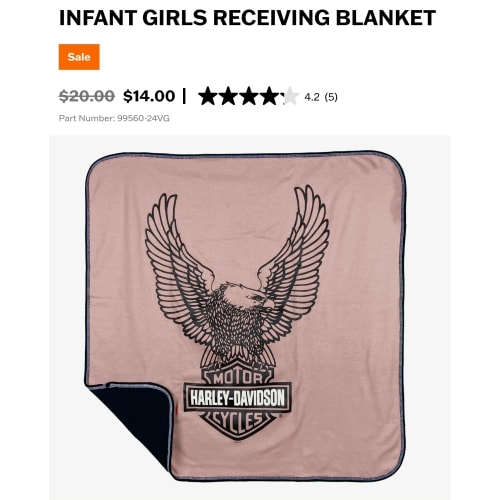 Infant Girls Receiving Blanket | Harley-Davidson USA