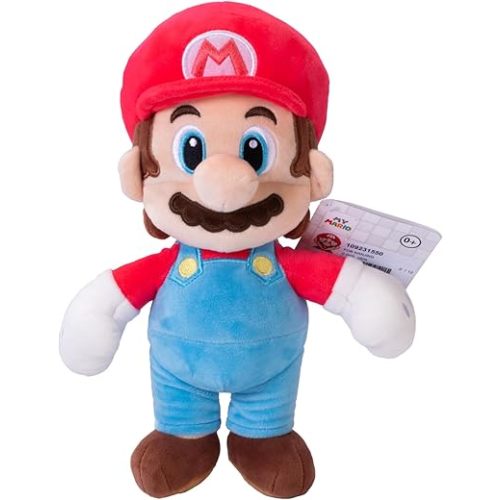 Simba My Mario Baby Plush Toy for Infants – Soft 10-Inch Mario Cuddly Toy for Babies & Toddlers, Fully Embroidered