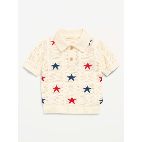 Short-Sleeve Sweater-Knit Polo for Baby