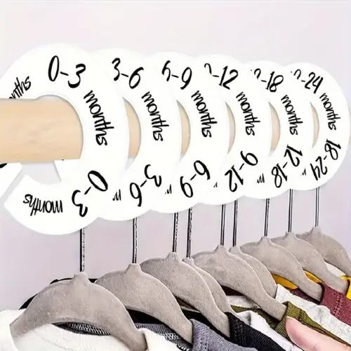 6pcs plastic nursery closet dividers baby clothes organizer - Temu