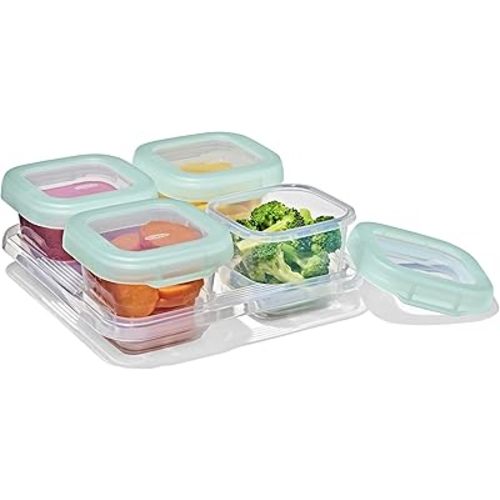OXO Tot Baby Blocks Food Storage Containers (6 Oz.) - Opal