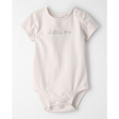 Baby Organic Cotton 'Little One' Embroidered Bodysuit  - Little Planet | Carter's