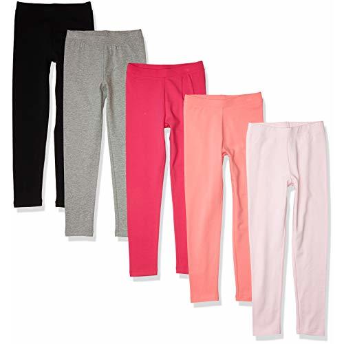 Amazon Essentials Girls and Toddlers' Cotton Stretch Leggings