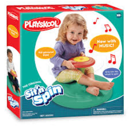 Playskool Sit N Spin, Classic Spinning Activity Toy with Music for Toddlers, Children 18+ Months