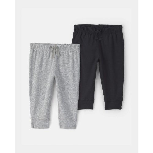 Baby 2-Pack Pants - Grey/Black
