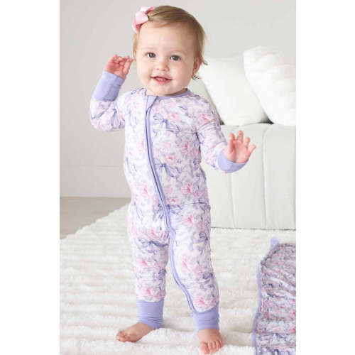 Leighton's Lavender Convertible Zip Romper