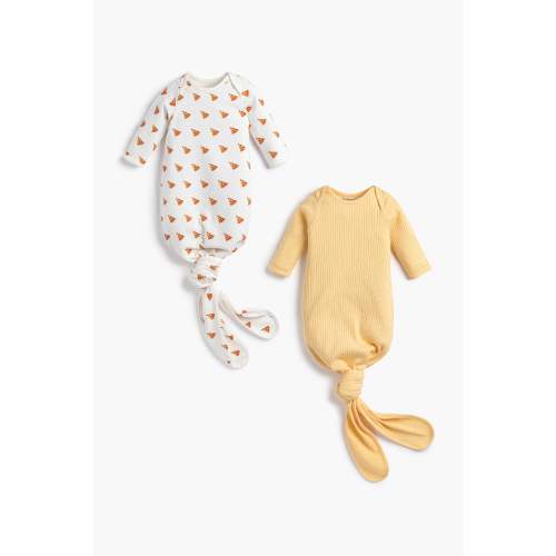 2-Pack Knot It Gowns - Organic Baby Clothes - Monica + Andy