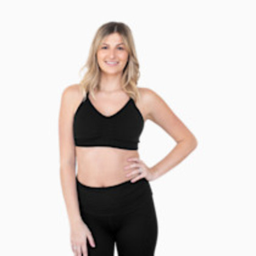 Kindred Bravely Sublime Hands-Free Pumping & Nursing Sports Bra - Black, Large