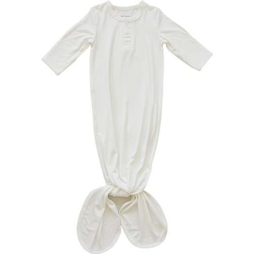 bamboo knot gown // white