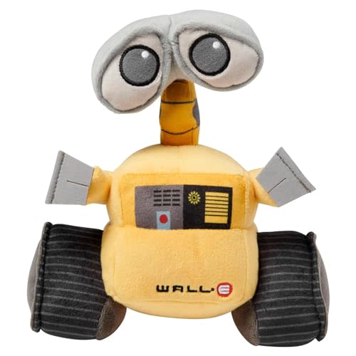 Disney Store WallE Medium Soft Toy for Kids, Cuddly Character with Fuzzy Texture and Embroidered Details, Print Panel, Disney Plushy Suitable for All Ages