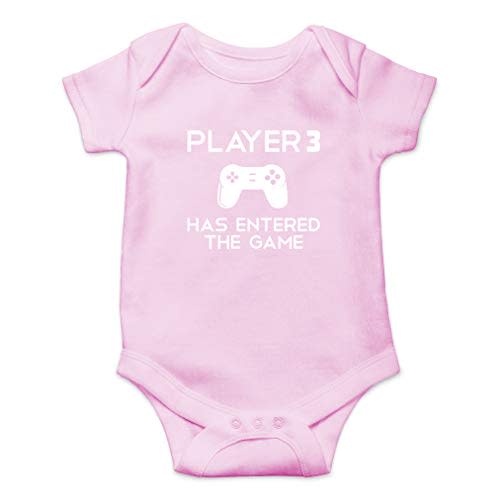 AW Fashions Player 3 Has Entered The Game Baby Bodysuit Newborn Boy Cute Romper Girl Clothes Romper