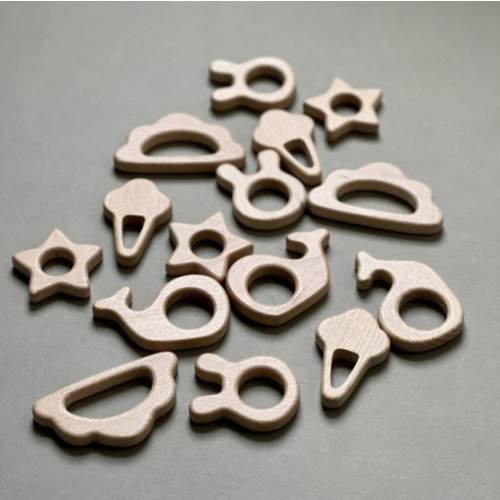 Beech Wood Teether – Darling Clementine