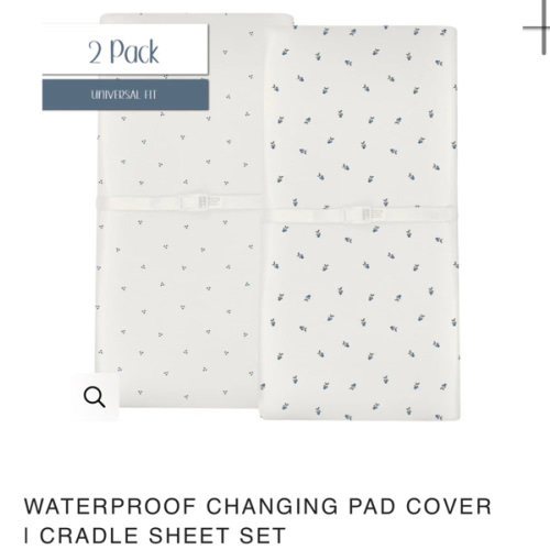 Blue Berry Waterproof Changing Pad Cover & Cradle Sheet Set – Ely's & Co.