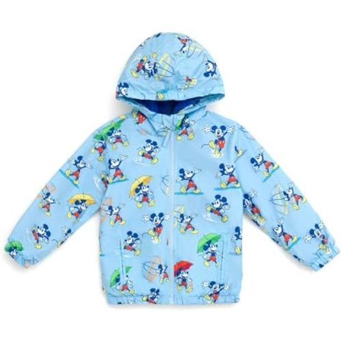 Disney Zip Up Waterproof Rain Jacket Infant to Little Kid Sizes (18 Months - 6)