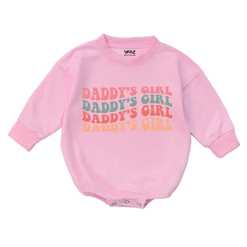 Daddy's Girls Baby Clothes-First Birthday Outfit Romper Newborn Bubble Toddler Infant Long Sleeve One-piece Gifts