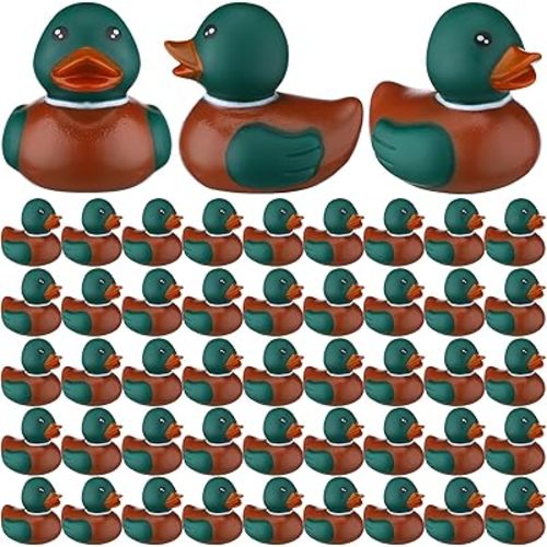 Rubber Duck 2 Inch Bath Floating Duckies Bulk, 12 Pcs, Mallard