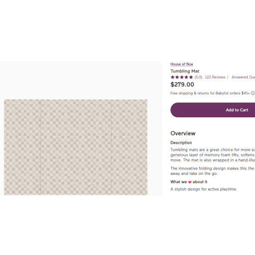 Tumbling Mat – House of Noa