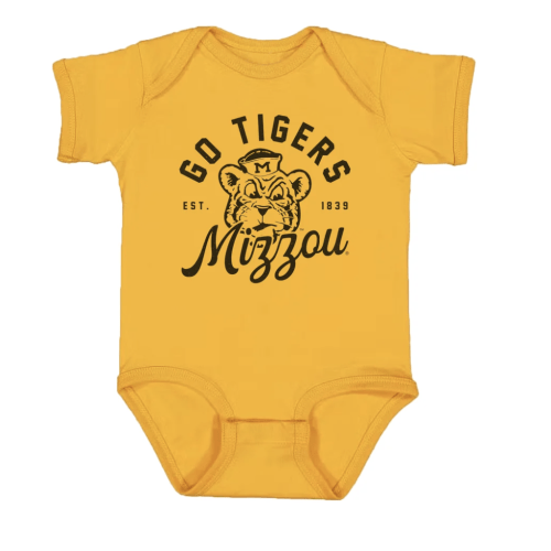Mizzou Go Tigers Baby Onesie