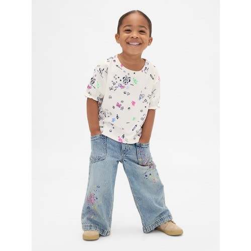 Baby & Toddler Pull-On Baggy Wide-Leg Jeans