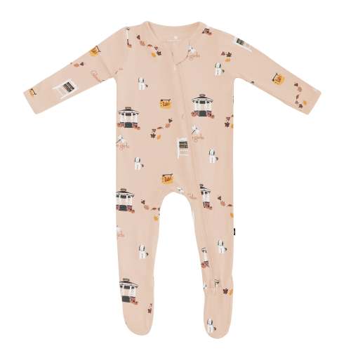Kyte Baby Zippered Footie in Gilmore Girls (3-6m)