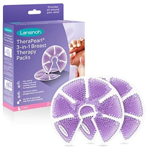 Lansinoh TheraPearl Breast Therapy Pack, Breastfeeding Essentials, 2 Pack